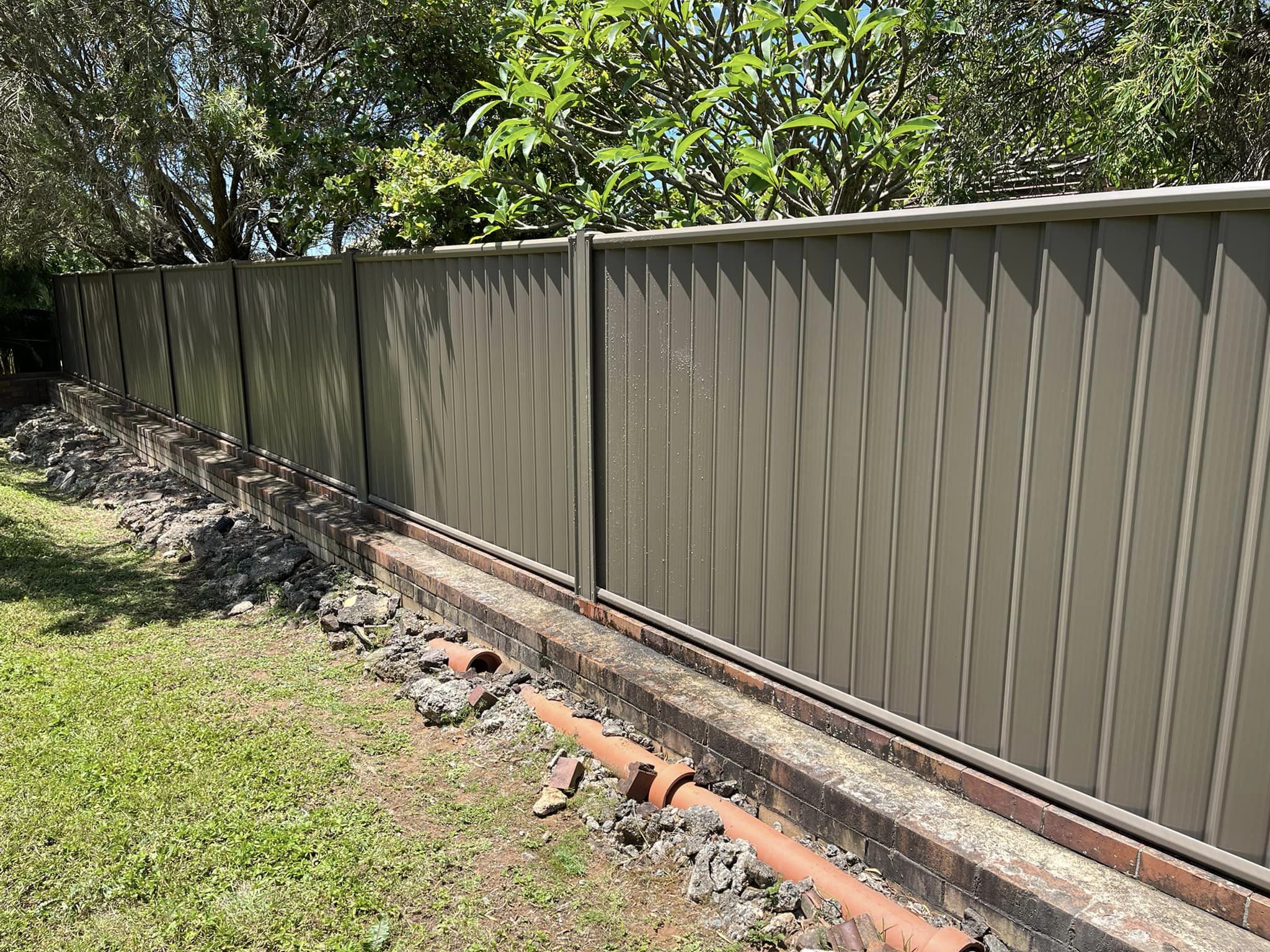 Beautiful Durabond steel fencing installation